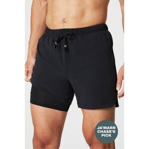 Fabletics The One Short Lined 5" Black Athletic Gym Shorts Medium